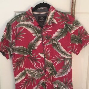 Red Threadbare Hawaiian Shirt Sz M